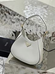	 Bagsaaa Prada Cleo Shoulder Bag With Adjustable Strap In White - 27x20x7cm - 6