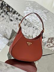 	 Bagsaaa Prada Cleo Shoulder Bag With Adjustable Strap In Orange - 27x20x7cm - 6