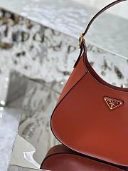 	 Bagsaaa Prada Cleo Shoulder Bag With Adjustable Strap In Orange - 27x20x7cm - 5
