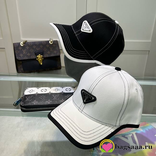 Bagsaaa Prada Front Logo Cap - 1