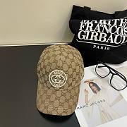 Bagsaaa Gucci GG Ebony Brown Front Logo Cap - 1
