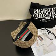 Bagsaaa Gucci GG Ebony Brown Front Logo Cap - 6