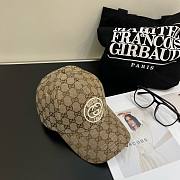 Bagsaaa Gucci GG Ebony Brown Front Logo Cap - 5