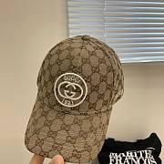 Bagsaaa Gucci GG Ebony Brown Front Logo Cap - 4