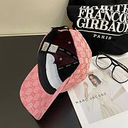 	 Bagsaaa Gucci GG Ebony Pink Front Logo Cap - 4