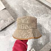 Bagsaaa Versace Allover Front Logo Brown cotton bucket hat - 6