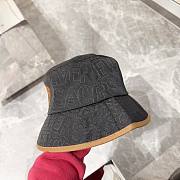 Bagsaaa Versace Allover Front Logo Black cotton bucket hat  - 5