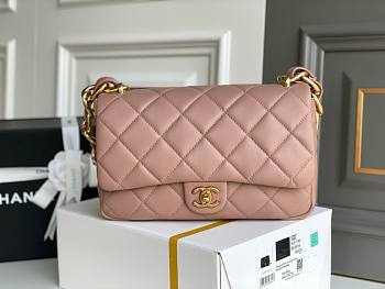 	 Bagsaaa Chanel Funky Town Large Flap Bag In Taupe - 27cm