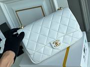 	 Bagsaaa Chanel Funky Town Large Flap Bag In White - 27cm - 6