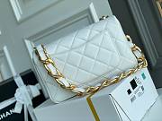 	 Bagsaaa Chanel Funky Town Large Flap Bag In White - 27cm - 5