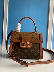 Bagsaaa Louis Vuitton Dauphine Top Handle Bag - 17.5x17.5x9 cm - 1