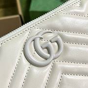 Bagsaaa Gucci Marmont Shoulder Bag All White - 23cm x 12cm x 10cm - 3
