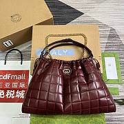 Bagsaaa Gucci Deco large burgundy tote bag - 43x 28x 8cm - 1