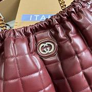 Bagsaaa Gucci Deco large burgundy tote bag - 43x 28x 8cm - 4