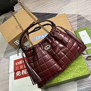 Bagsaaa Gucci Deco large burgundy tote bag - 43x 28x 8cm - 3