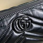 	 Bagsaaa Gucci Marmont Shoulder Bag All Black - 23cm x 12cm x 10cm - 6