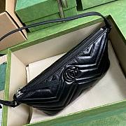 	 Bagsaaa Gucci Marmont Shoulder Bag All Black - 23cm x 12cm x 10cm - 4