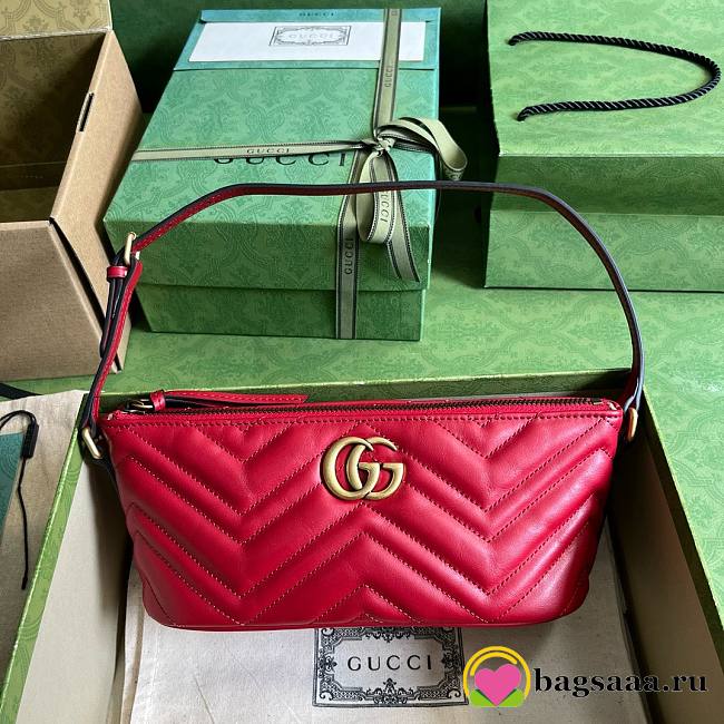 	 Bagsaaa Gucci Marmont Shoulder Bag Red - 23cm x 12cm x 10cm - 1