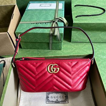 	 Bagsaaa Gucci Marmont Shoulder Bag Red - 23cm x 12cm x 10cm