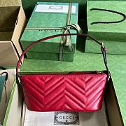 	 Bagsaaa Gucci Marmont Shoulder Bag Red - 23cm x 12cm x 10cm - 4