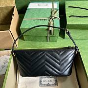 	 Bagsaaa Gucci Marmont Shoulder Bag Black - 23cm x 12cm x 10cm - 5