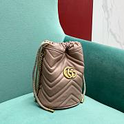Bagsaaa Gucci Marmont Mini Bucket Bag Beige - 17 x 19 x 9 cm - 6