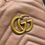 Bagsaaa Gucci Marmont Mini Bucket Bag Beige - 17 x 19 x 9 cm - 3
