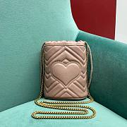 Bagsaaa Gucci Marmont Mini Bucket Bag Beige - 17 x 19 x 9 cm - 2