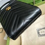 Bagsaaa Gucci Marmont Beloved Black Bag - 23x14x4.5cm - 2