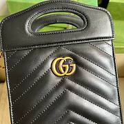 Bagsaaa Gucci Marmont Beloved Black Bag - 23x14x4.5cm - 3