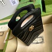 Bagsaaa Gucci Marmont Beloved Black Bag - 23x14x4.5cm - 5