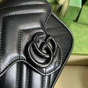 Bagsaaa Gucci Marmont Mini Black Bag - 12.5x12x7cm - 6