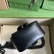 Bagsaaa Gucci Marmont Mini Black Bag - 12.5x12x7cm - 5