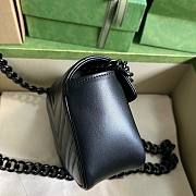 Bagsaaa Gucci Marmont Mini Black Bag - 12.5x12x7cm - 4