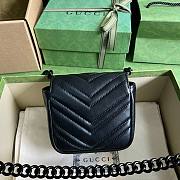 Bagsaaa Gucci Marmont Mini Black Bag - 12.5x12x7cm - 3