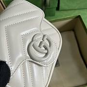 	 Bagsaaa Gucci Marmont Mini White Bag - 12.5x12x7cm - 5