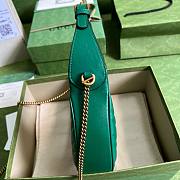 Bagsaaa Gucci Marmont Half Moon Green Bag - 21.5x11x5cm - 3