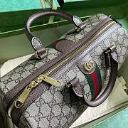 Bagsaaa Gucci Ophidia GG Ebony Top Handle Bag Brown - 20x31x16.5cm - 3