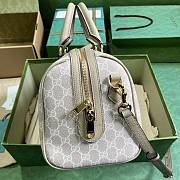 	 Bagsaaa Gucci Ophidia GG Ebony Top Handle Bag White - 20x31x16.5cm - 5
