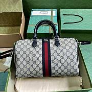 	 Bagsaaa Gucci Ophidia GG Ebony Top Handle Bag Navy Blue - 20x31x16.5cm - 1