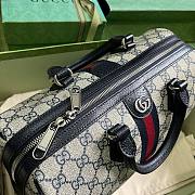	 Bagsaaa Gucci Ophidia GG Ebony Top Handle Bag Navy Blue - 20x31x16.5cm - 6