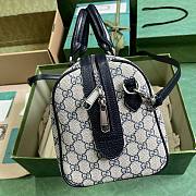 	 Bagsaaa Gucci Ophidia GG Ebony Top Handle Bag Navy Blue - 20x31x16.5cm - 5