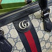 	 Bagsaaa Gucci Ophidia GG Ebony Top Handle Bag Navy Blue - 20x31x16.5cm - 2