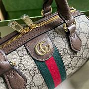 	 Bagsaaa Gucci Small Ophidia GG Ebony Top Handle Bag Beige - 17.5x26.5x14cm - 6