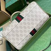 	 Bagsaaa Gucci Small Ophidia GG Ebony Top Handle Bag Whitee - 17.5x26.5x14cm - 6
