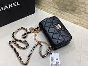 Bagsaaa Chanel Flap Bag Lambskin Black Leather - 21x12x7cm - 4