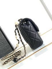 Bagsaaa Chanel 23K Black Bag With Heart Chain - 16x12.5x4.5cm - 3