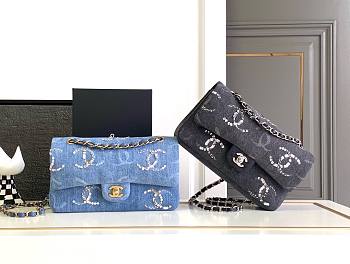 	 Bagsaaa Chanel Flap Bag Denim Leather - 23cm