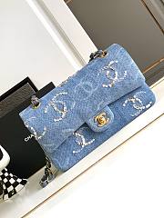 	 Bagsaaa Chanel Flap Bag Denim Leather - 23cm - 3