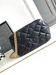 Bagsaaa Chanel Vintage Tope Handle Black Lambskin Bag - 27x20x10cm - 6
